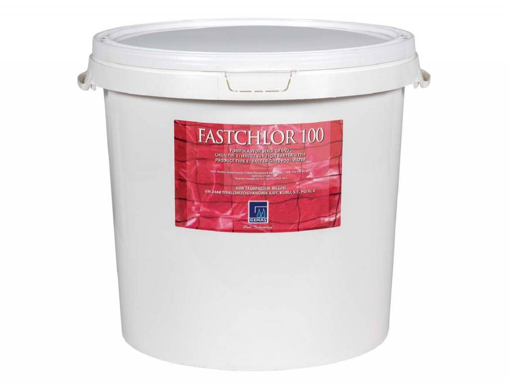 “FASTCHLOR 100” Stabilized Trichlorine Granular, 90%