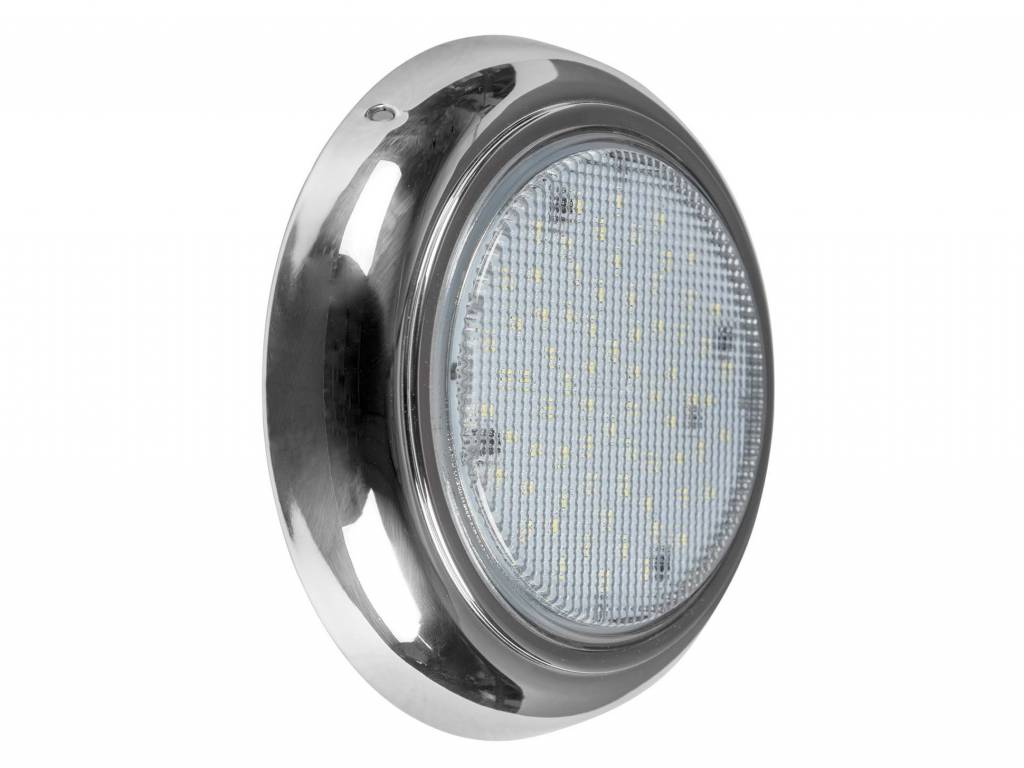 “MAXI-Clicker-INOX” Underwater Light without Niche, RGB Changing Color.